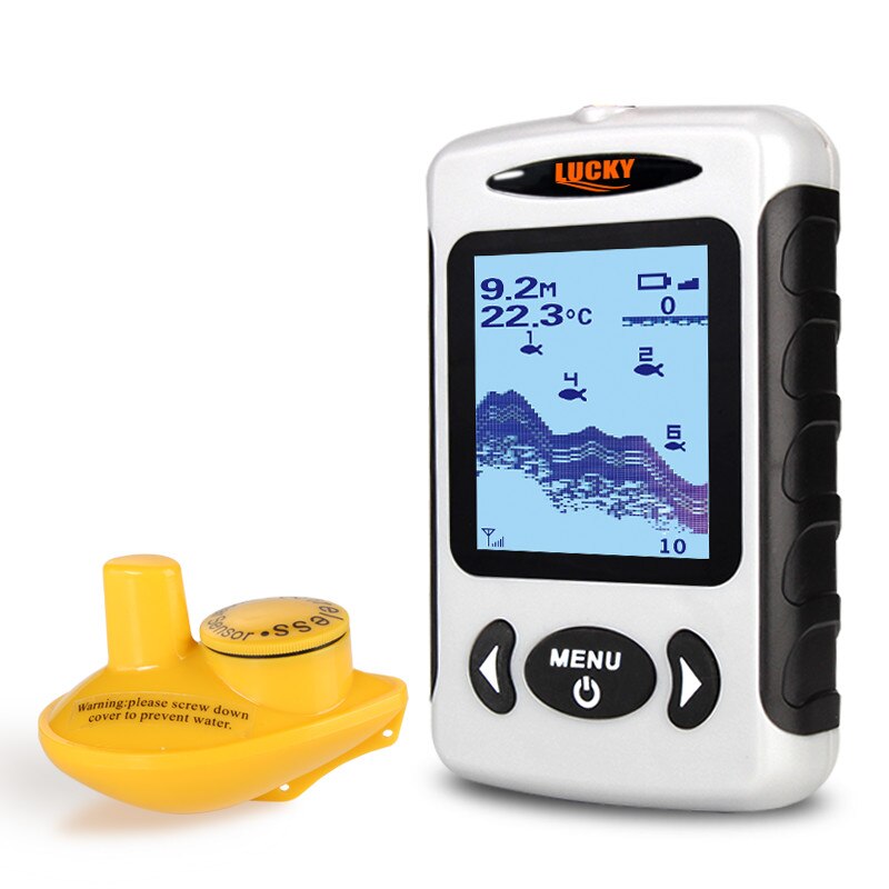 Lucky FFW718& FFW718LA Wireless Portable Fish Finder 45M/135FT Sonar Depth Sounder Alarm Ocean River Lake Lucky FFW718& FFW718LA Wireless Portable Fish Finder 45M/135FT Sonar Depth Sounder Alarm Ocean River Lake
