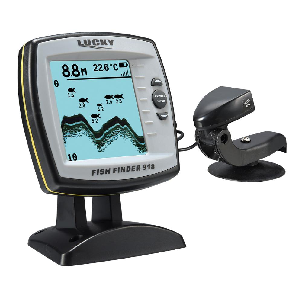 LUCKY FF918-C180S Wired Fishing finder 540ft/180m Depth Sounder Fish Detector Monitor echo sounder for fishing from a boat LUCKY FF918-C180S Wired Fishing finder 540ft/180m Depth Sounder Fish Detector Monitor echo sounder for fishing from a boat