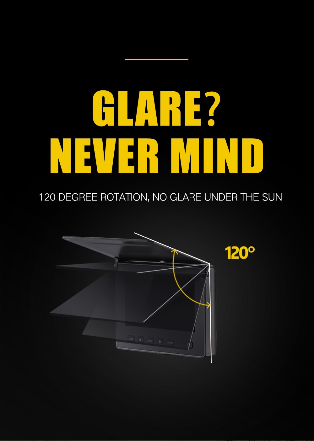 LUCKY Portable Underwater Fishing&Inspection Camera Night Vision Camera 4.3 Inch 20M Cable for Ice/Sea