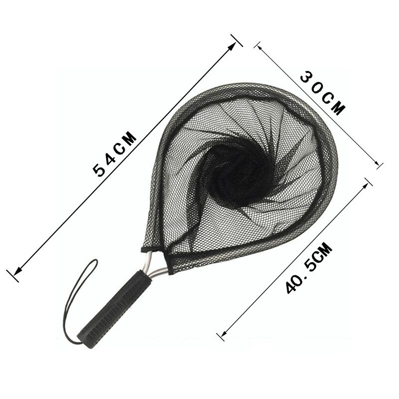 Aluminium Alloy Landing Net Fly Fishing Fish Saver Knotless Mesh Trout Hand Net YS-BUY