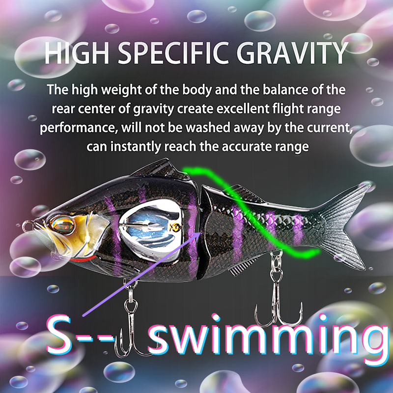 20pcs QQNAL 83/13mm New Fishing Lure Bait Sinking Propeller Jointed Swimbait Artificial JerkBait CrankBait Hard Ascesorios Pesca