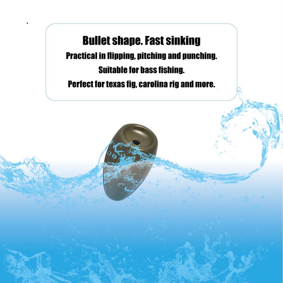 Elite TG Fishing Tungsten Sinker Drop Shot Weight Texas / Carolina Rig Bullet Bass Fishing Sinkers Lure Accessorys Bullet Weight Elite TG Fishing Tungsten Sinker Drop Shot Weight Texas / Carolina Rig Bullet Bass Fishing Sinkers Lure Accessorys Bullet Weight