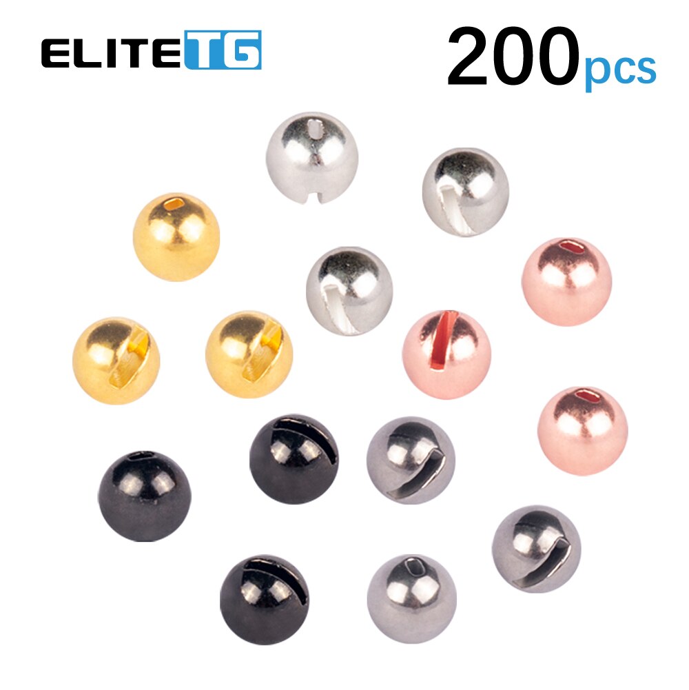 Elite TG 200pcs/5 Colors 3.8-6.4mm Tungsten Slotted Beads Fly Tying Material Fly Fishing Tungsten Beads,Alloy Fly Tying Material Elite TG 200pcs/5 Colors 3.8-6.4mm Tungsten Slotted Beads Fly Tying Material Fly Fishing Tungsten Beads,Alloy Fly Tying Material