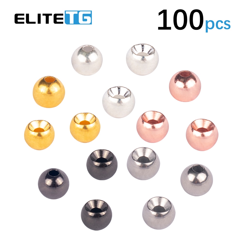 EliteTG 100pcs 1.5-3.5mm Tungsten countersunk Beads Fly Tying Material Alloy tungsten Beads Nymph Head Ball DIY Trout Flies EliteTG 100pcs 1.5-3.5mm Tungsten countersunk Beads Fly Tying Material Alloy tungsten Beads Nymph Head Ball DIY Trout Flies