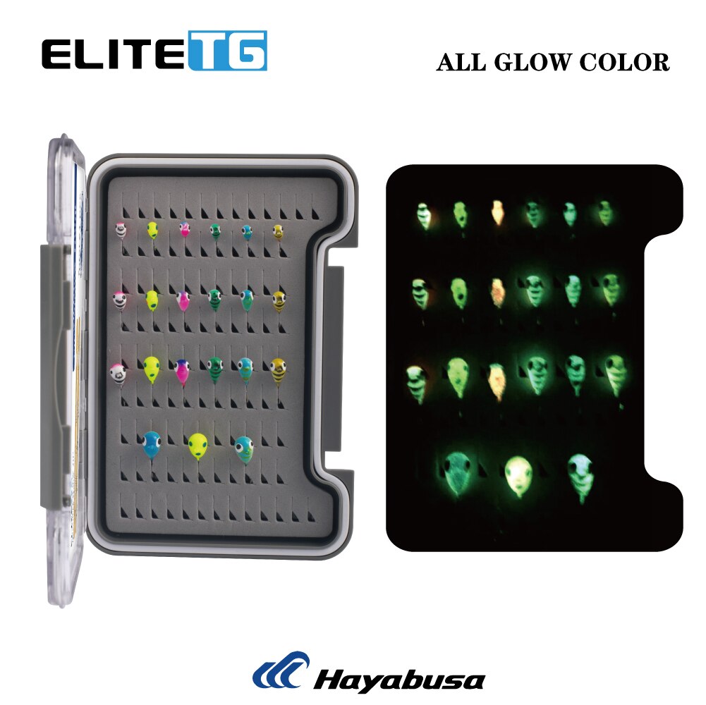 Elite TG 21PCS Tungsten Ice Fishing Jig Head Set,3.2mm 4mm 5mm 6mm Boxed All Glow Color 0.50G – 3.00G Elite TG 21PCS Tungsten Ice Fishing Jig Head Set,3.2mm 4mm 5mm 6mm Boxed All Glow Color 0.50G - 3.00G