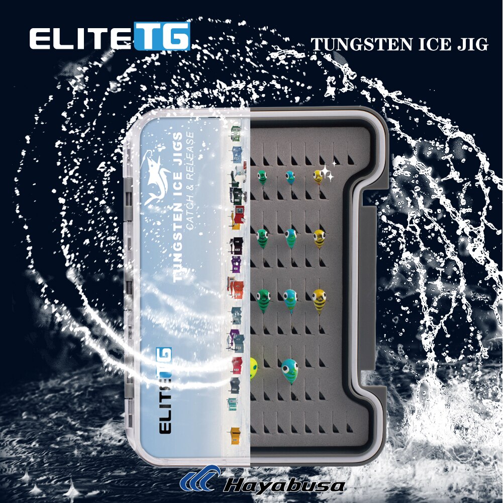 Elite TG 21PCS Tungsten Ice Fishing Jig Head Set,3.2mm 4mm 5mm 6mm Boxed All Glow Color 0.50G – 3.00G Elite TG 21PCS Tungsten Ice Fishing Jig Head Set,3.2mm 4mm 5mm 6mm Boxed All Glow Color 0.50G - 3.00G