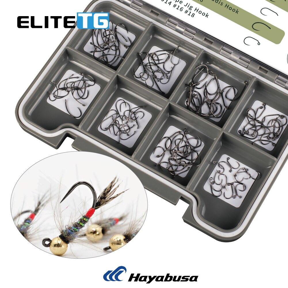 Elite TG 160PCS Fly Tying Hooks Set, #10#12#14#16#18,Fishing Dry Nymph Shirmp Wet Caddis,Barbless Fly Hook ,High-carbon Steel Elite TG 160PCS Fly Tying Hooks Set, #10#12#14#16#18,Fishing Dry Nymph Shirmp Wet Caddis,Barbless Fly Hook ,High-carbon Steel