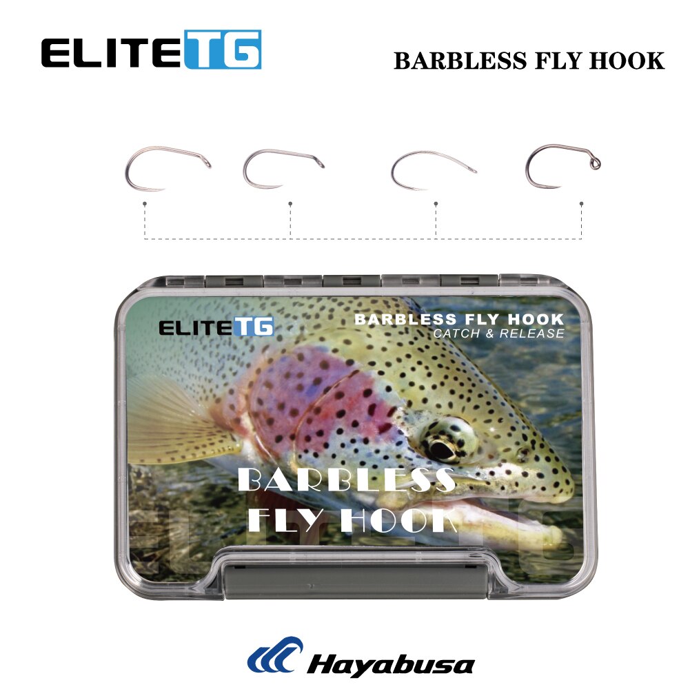 Elite TG 160PCS Fly Tying Hooks Set, #10#12#14#16#18,Fishing Dry Nymph Shirmp Wet Caddis,Barbless Fly Hook ,High-carbon Steel
