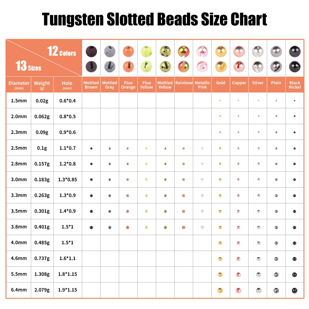 Elite TG 150pcs Tungsten Slotted Beads 2.5mm-3.8mm Fly Tying Material Multi-Color light pink salmon pink Fly Fishing Accessory Elite TG 150pcs Tungsten Slotted Beads 2.5mm-3.8mm Fly Tying Material Multi-Color light pink salmon pink Fly Fishing Accessory