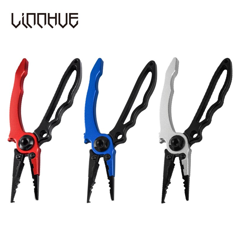 LINNHUE Aluminum Alloy Fishing Pliers Multifunctional Hooks Remover Line Cutter Split Lure Rings Fishing Holder Tackle Pliers LINNHUE Aluminum Alloy Fishing Pliers Multifunctional Hooks Remover Line Cutter Split Lure Rings Fishing Holder Tackle Pliers