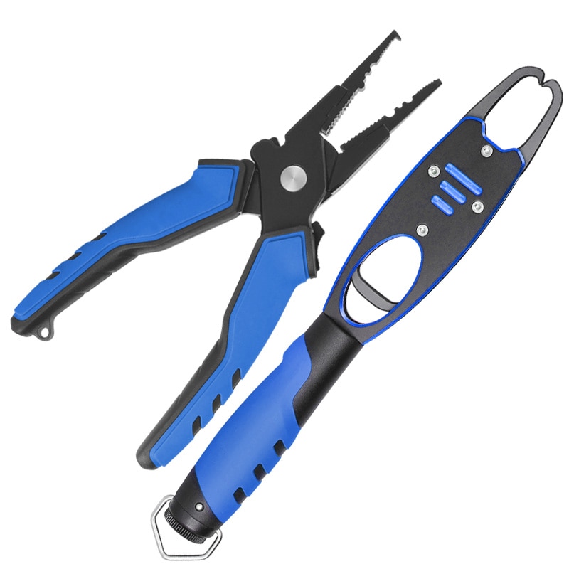 LINNHUE Aluminum Alloy Fishing Pliers Grip Set Split Ring Cutters Line Hook Recover Fishing Tackle High Quality Fishing Tool LINNHUE Aluminum Alloy Fishing Pliers Grip Set Split Ring Cutters Line Hook Recover Fishing Tackle High Quality Fishing Tool