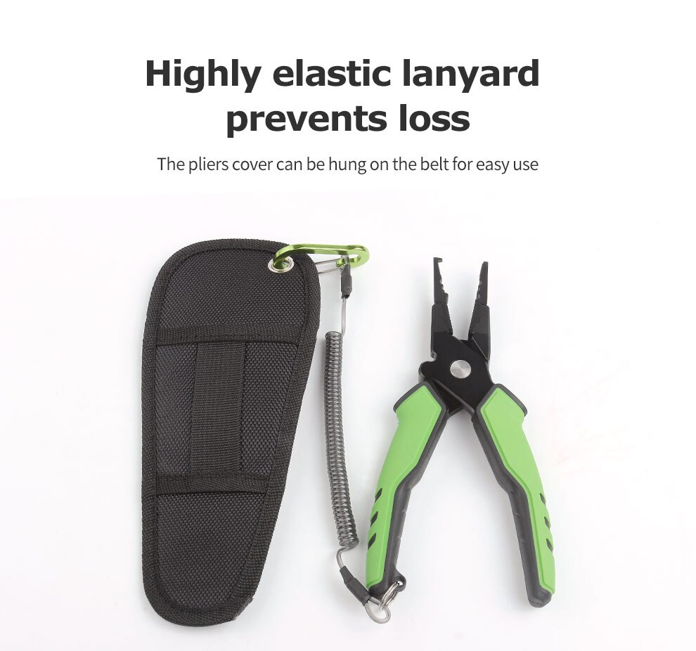 LINNHUE Aluminum Alloy Fishing Pliers Grip Set Split Ring Cutters Line Hook Recover Fishing Tackle High Quality Fishing Tool