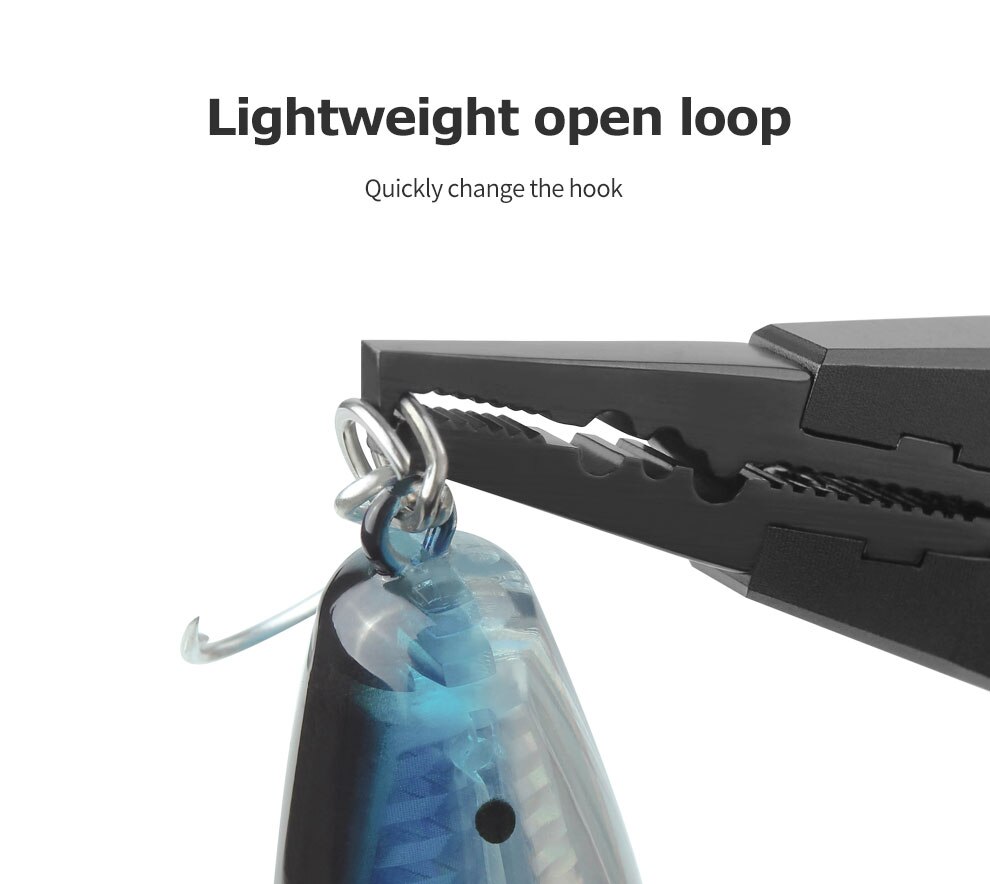 LINNHUE Aluminum Alloy Fishing Pliers Grip Set Split Ring Cutters Line Hook Recover Fishing Tackle High Quality Fishing Tool