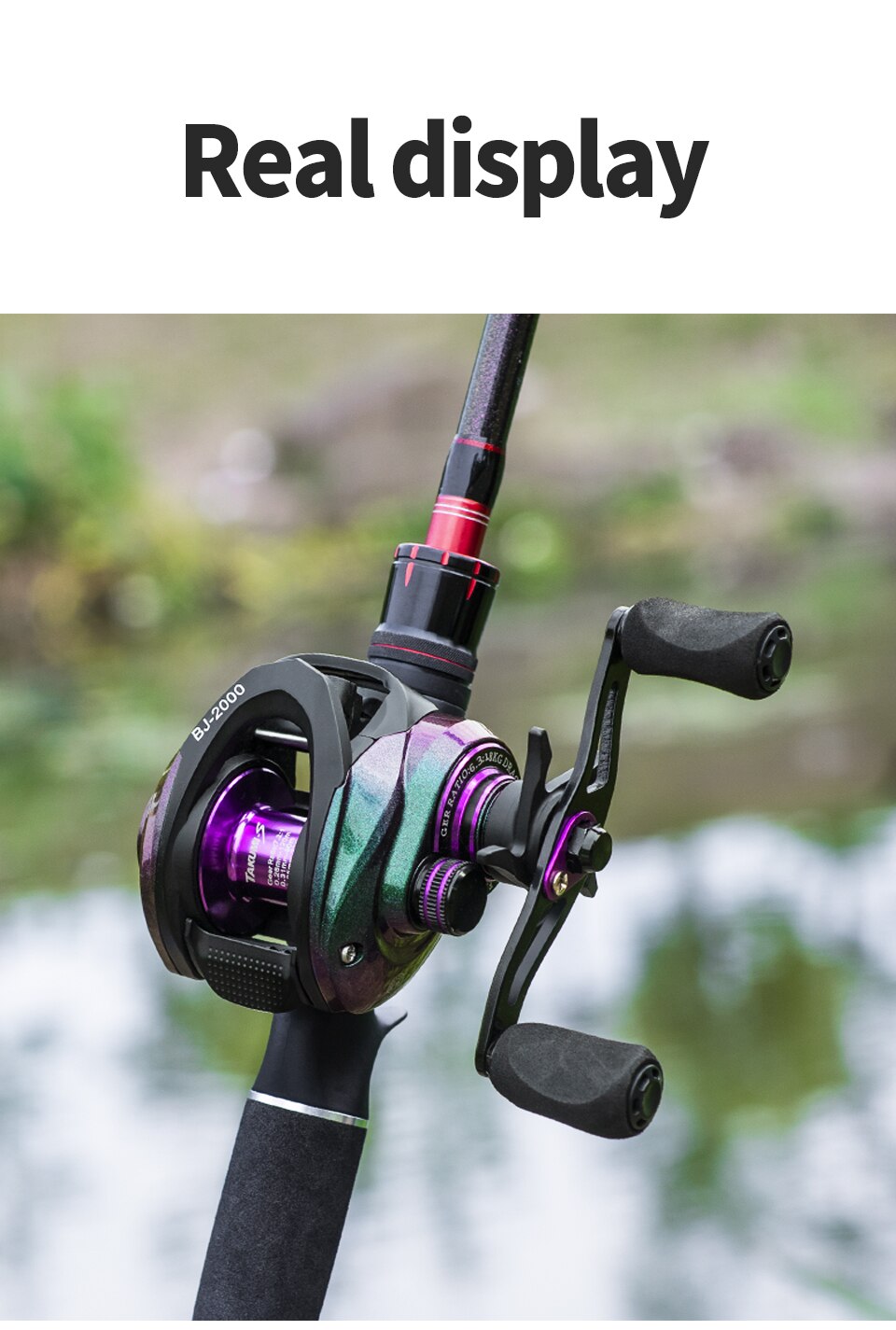LINNHUE New Baitcasting Reel BJ2000 5+1BB Max Drag 8kg Fishing Reel For Saltwater Reel Casting Carp Fishing