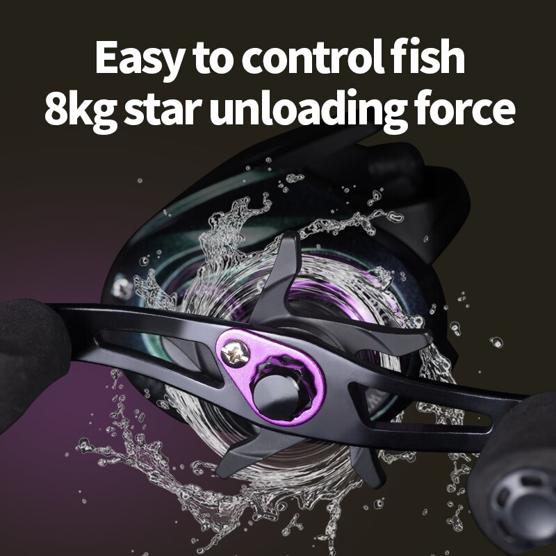 LINNHUE New Baitcasting Reel BJ2000 5+1BB Max Drag 8kg Fishing Reel For Saltwater Reel Casting Carp Fishing LINNHUE New Baitcasting Reel BJ2000 5+1BB Max Drag 8kg Fishing Reel For Saltwater Reel Casting Carp Fishing