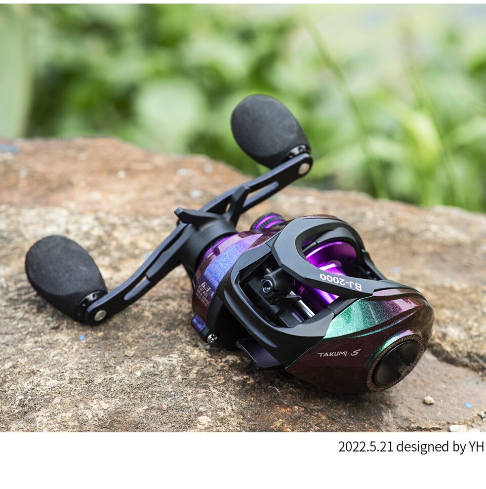 LINNHUE New Baitcasting Reel BJ2000 5+1BB Max Drag 8kg Fishing Reel For Saltwater Reel Casting Carp Fishing