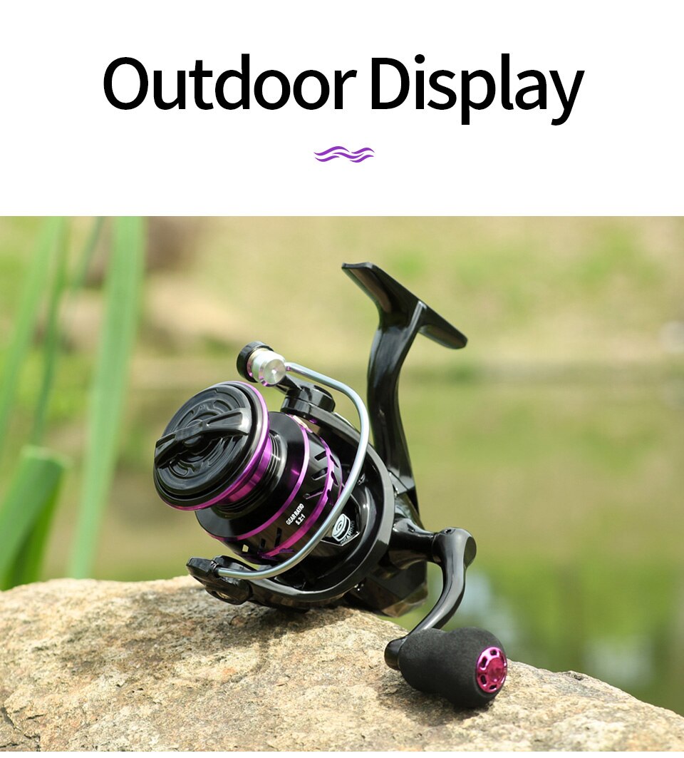 LINNHUE Spinning Reel HP500-7000 Metal EVA Grip Max Drag 10kg Reel Fishing Accessories Equipment for fishing Goods Fishing Reels LINNHUE Spinning Reel HP500-7000 Metal EVA Grip Max Drag 10kg Reel Fishing Accessories Equipment for fishing Goods Fishing Reels