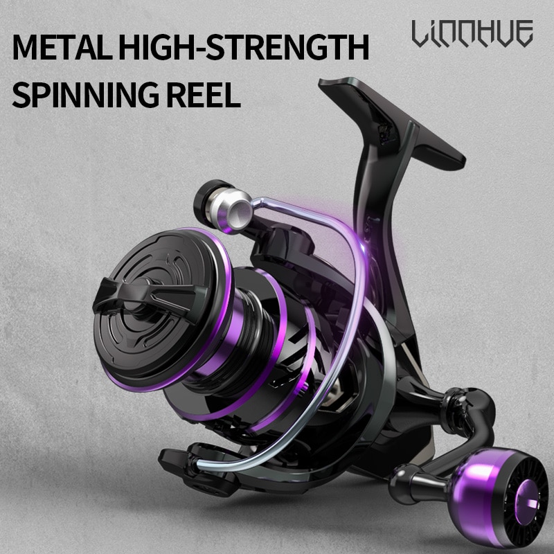 LINNHUE Spinning Reel HP500-7000 Metal EVA Grip Max Drag 10kg Reel Fishing Accessories Equipment for fishing Goods Fishing Reels LINNHUE Spinning Reel HP500-7000 Metal EVA Grip Max Drag 10kg Reel Fishing Accessories Equipment for fishing Goods Fishing Reels