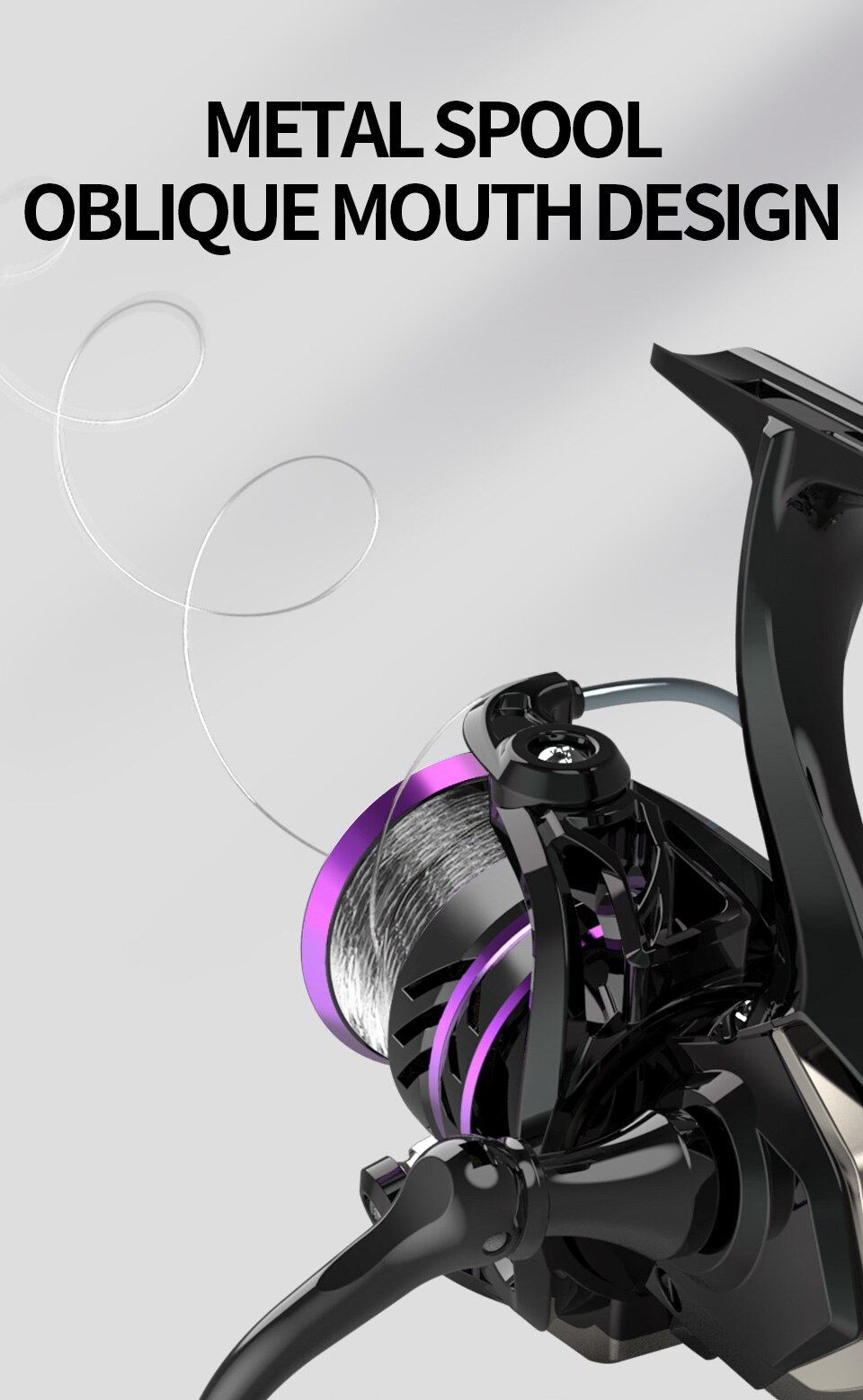 LINNHUE Spinning Reel HP500-7000 Metal EVA Grip Max Drag 10kg Reel Fishing Accessories Equipment for fishing Goods Fishing Reels LINNHUE Spinning Reel HP500-7000 Metal EVA Grip Max Drag 10kg Reel Fishing Accessories Equipment for fishing Goods Fishing Reels