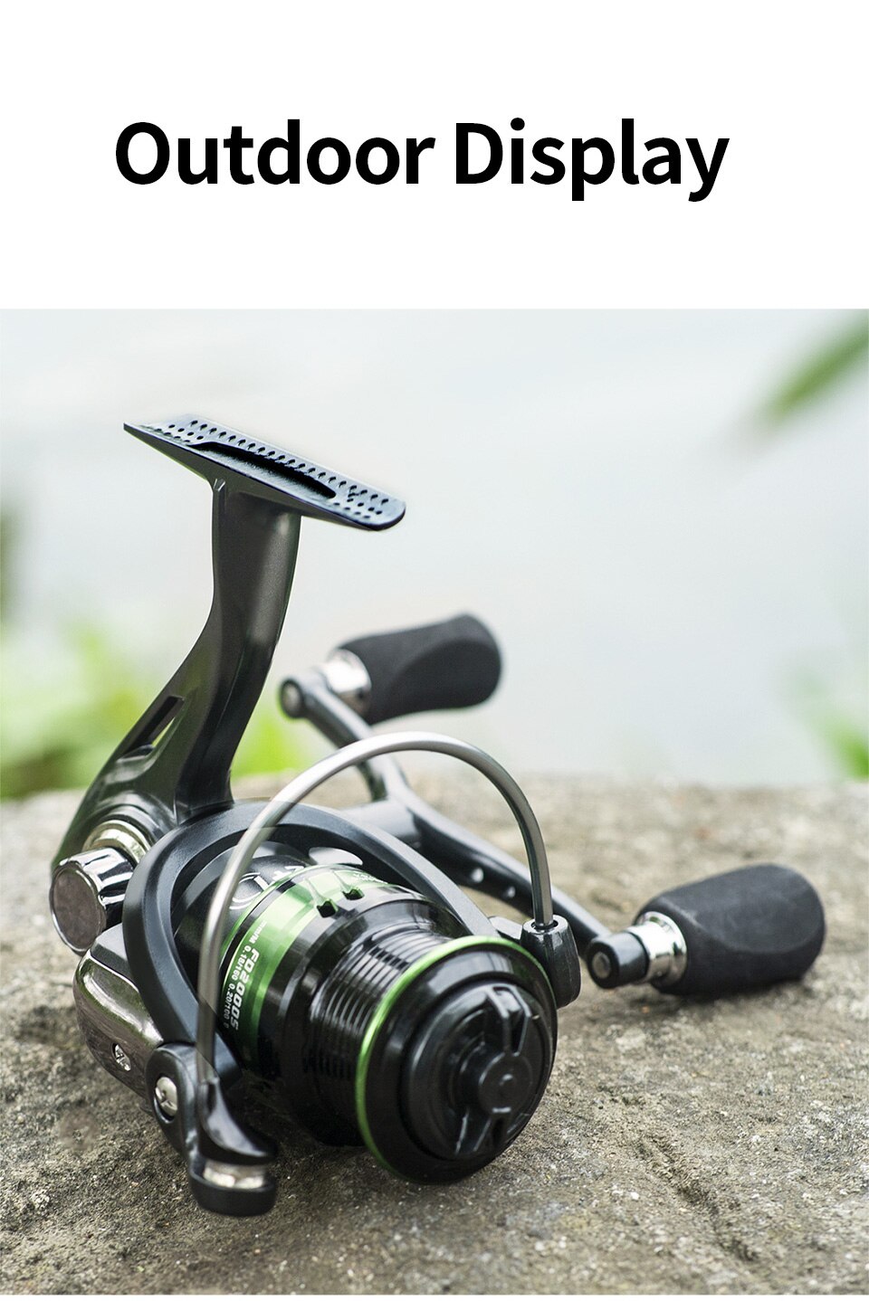 LINNHUE Fishing Reel 1000-7000 Spinning Reel Double Handle Grip Sapre Deep Shallow Spool Max Drag 8KG Reel Fishing Accessories