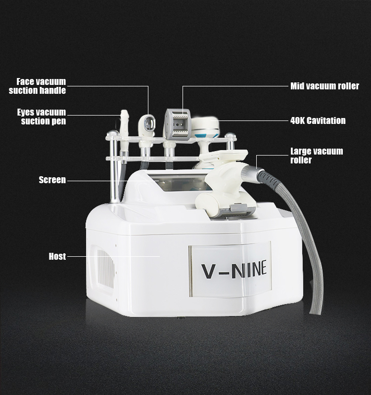 Portable V9 Vela Body Shape Weight Loss Vacuum 80K Cavitation Slimming Roller Shaping Massage Machine Fat Removal Face Lift
