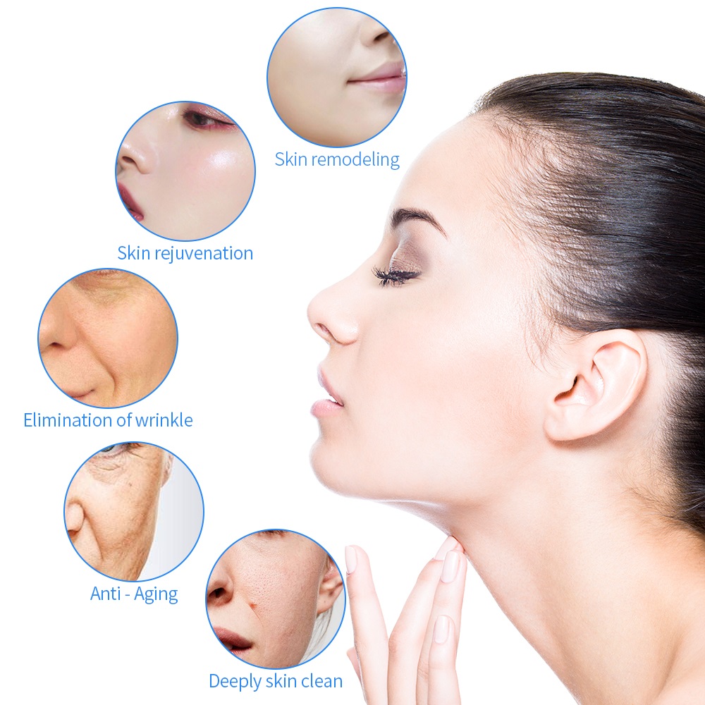 Water Dermabrasion Machine Hydrogen Oxygen Facial Bubble Machine with Hydra Facial Skin Care Serum Facial Aqua Peel Solution