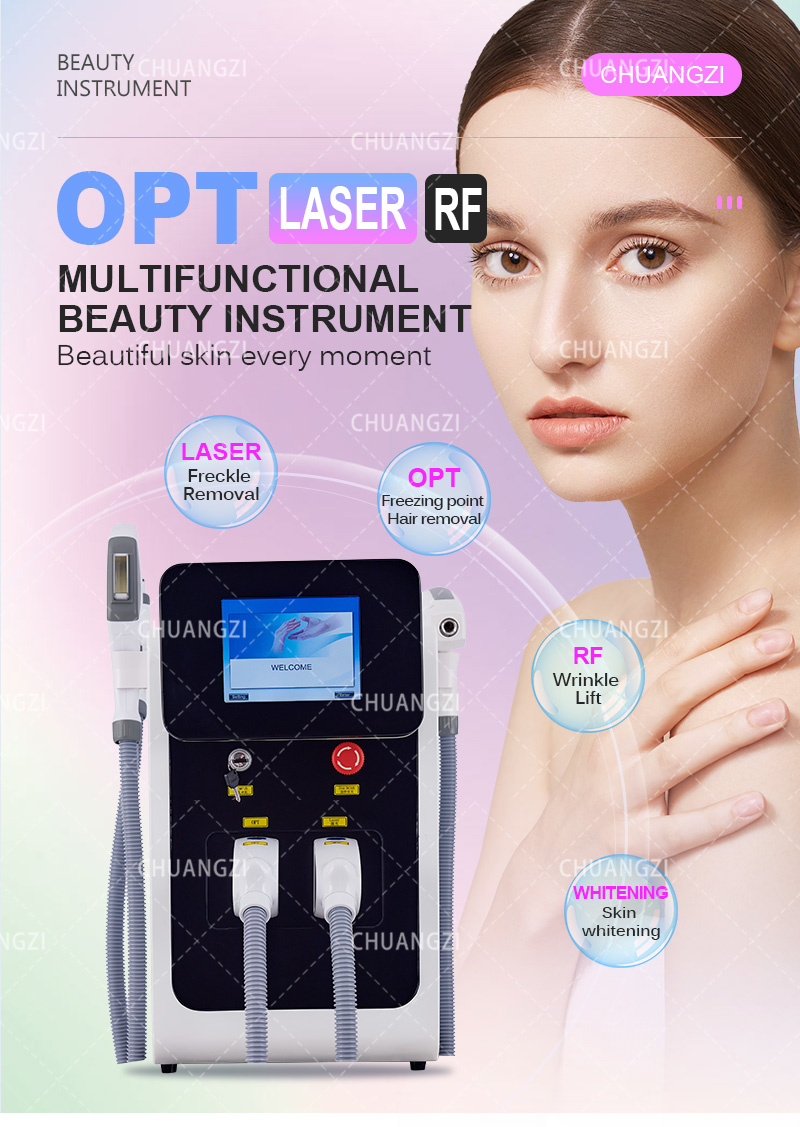 Hot Sell Multifunction 3 in 1 Tattoo Removal Machine Permanent IPL RF Nd Yag Laser Hair Removal Beauty Equipment Hot Sell Multifunction 3 in 1 Tattoo Removal Machine Permanent IPL RF Nd Yag Laser Hair Removal Beauty Equipment