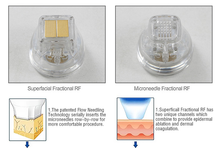 2 in 1 fractional  microneedling machine with cryo cold hammer stretch marks scar remover rf fractional micro needle machine