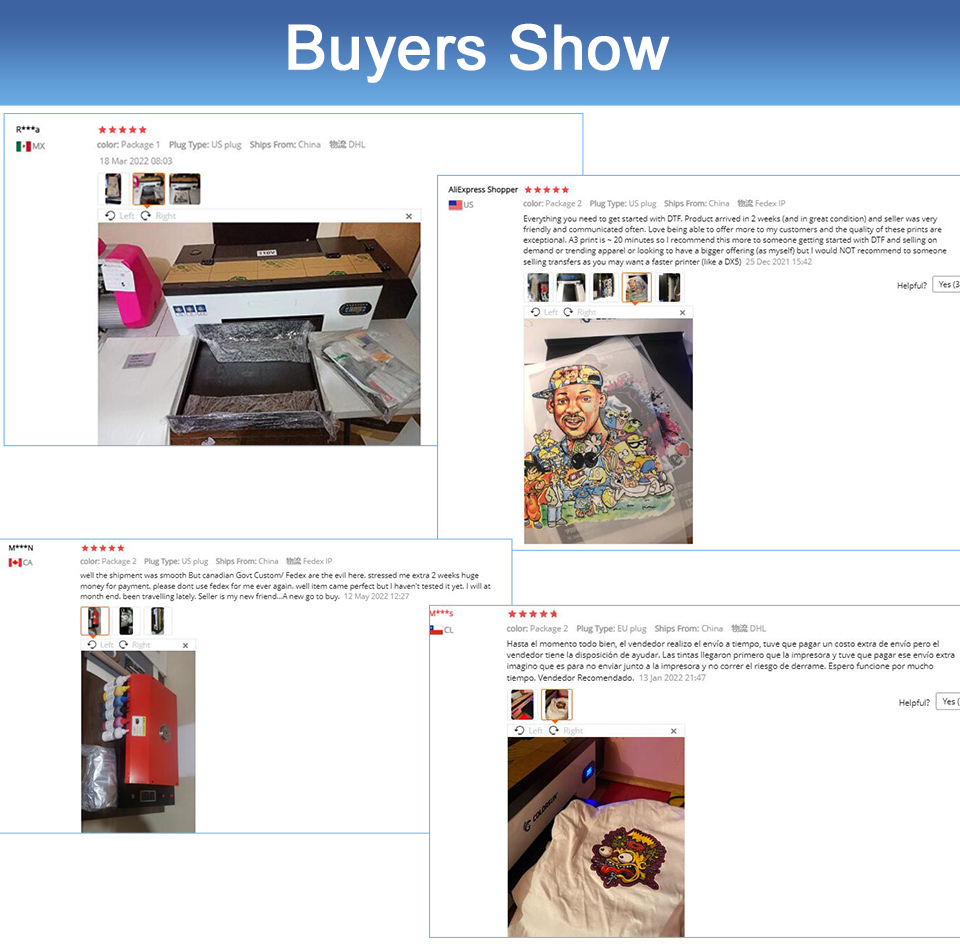 DTF Printer A3 DTF Transfer Film Printer R1390 DTF Printer For t shirt PET Film Print DTF Ink Powder A3T shirt Printing Machine