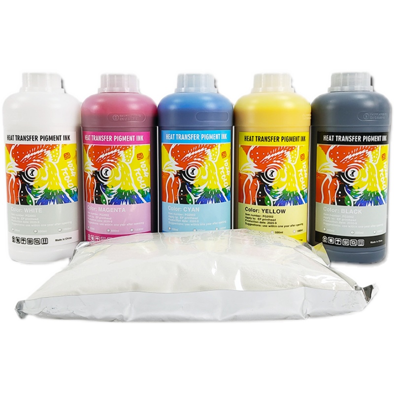 1000ML White DTF INK For A3 A4 Direct transfer film heat transfer for Epson I3200 L1800 L800 L805 transfer film for PET film