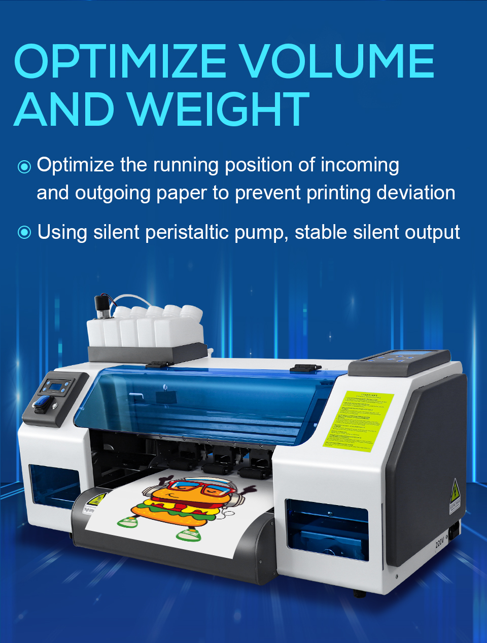 A3 DTF Printer Dual XP600 Print Heads Dtf Transfer Film Printing Clothes Machine With Powder Shaker T shirt Printing Machine
