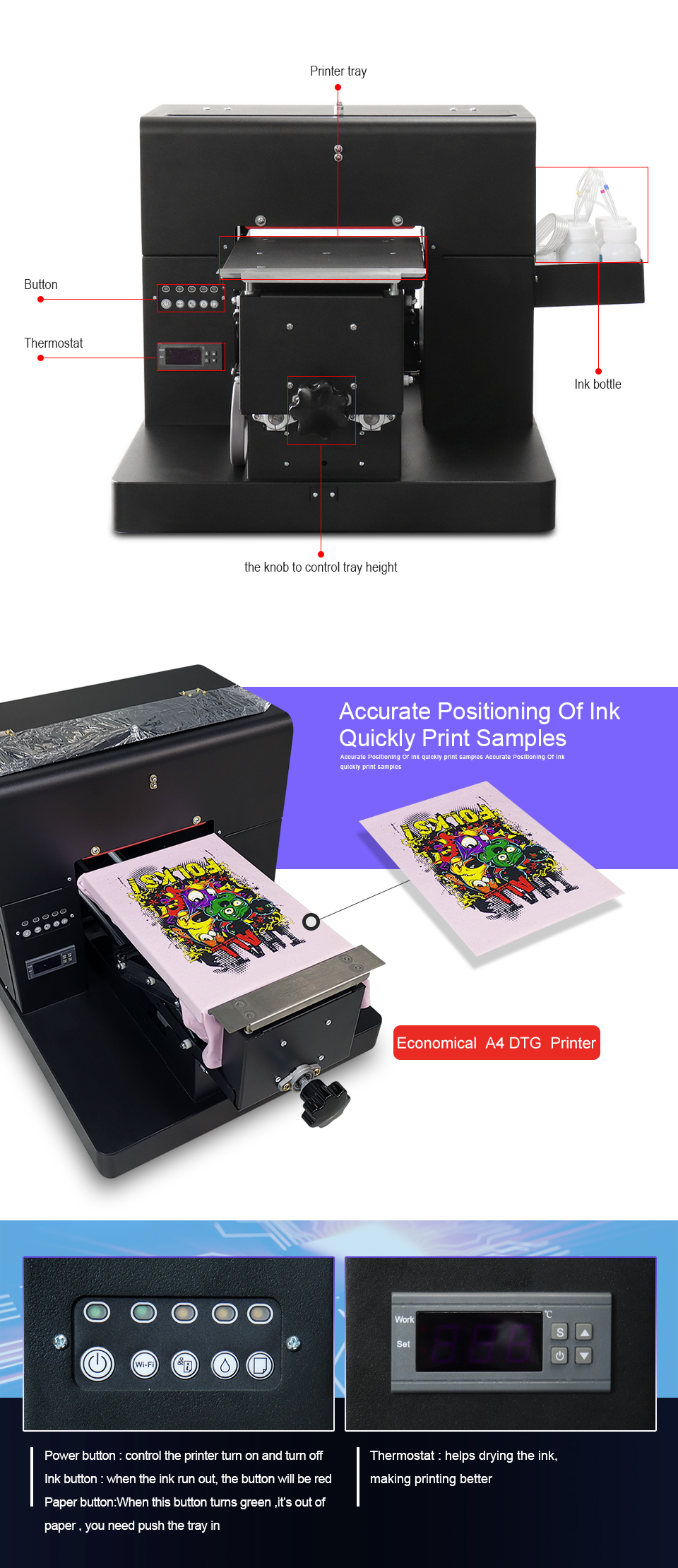 A4 DTG Printer Textile printer Machine T Shirt Printing Machine Impressora DTG For Fabric Clothes tshirt DTG Pinting Machine A4 DTG Printer Textile printer Machine T Shirt Printing Machine Impressora DTG For Fabric Clothes tshirt DTG Pinting Machine