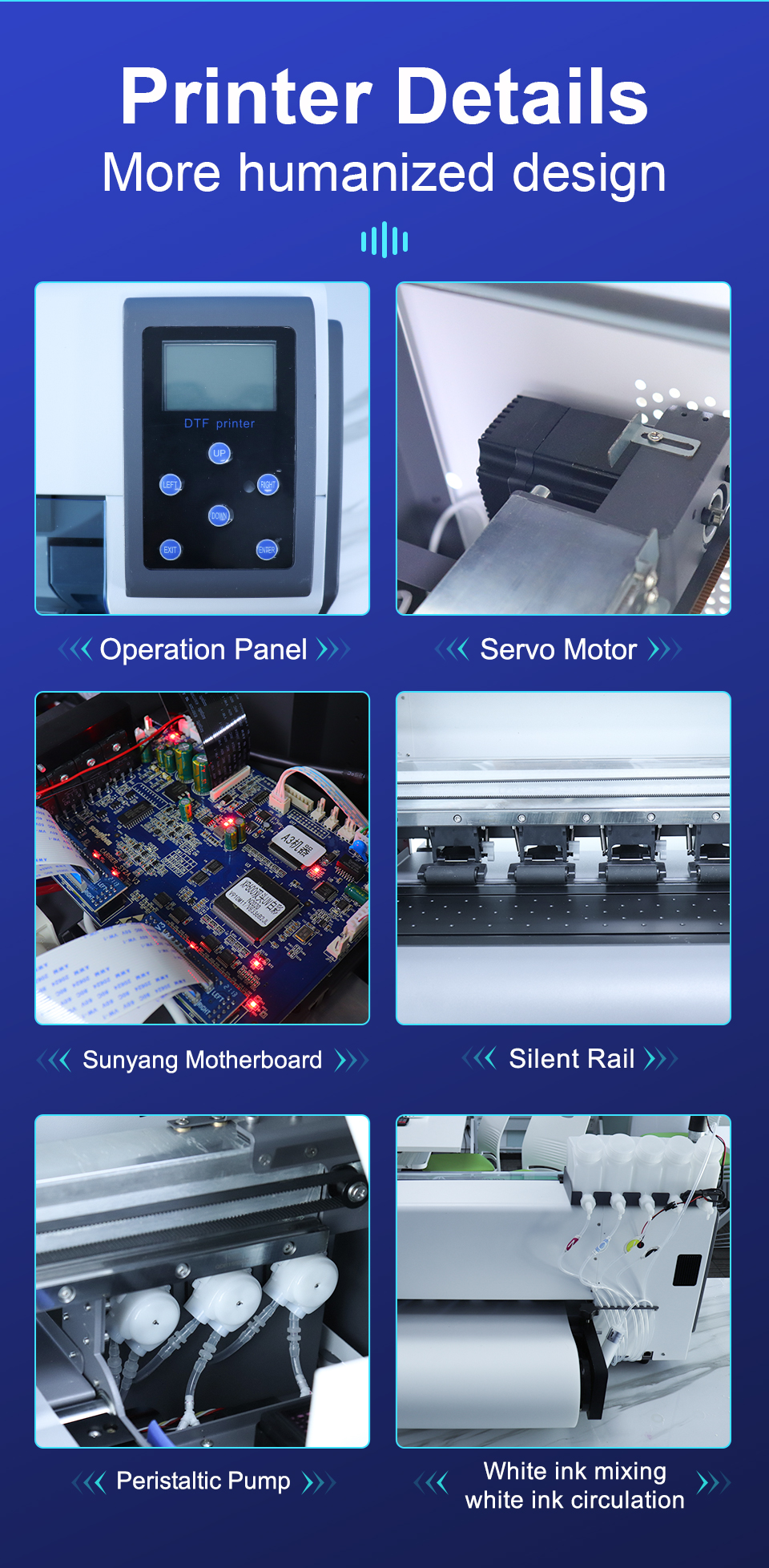 A​3 DTF Printer For EPSON XP600 Dual Print Heads Direct to Film T shirt Printing Machine For All Fabric Print 30CM DTF Printer