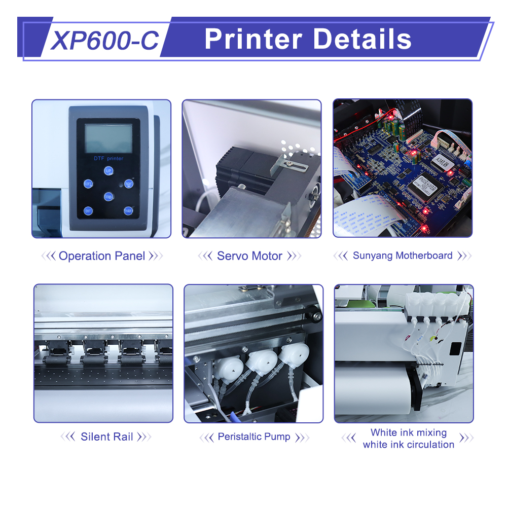 A3 DTF Printer For EPSON XP600 Dual Print Heads Direct to Film T shirt Printing Machine For All Fabric Print 30CM DTF Printer A3 DTF Printer For EPSON XP600 Dual Print Heads Direct to Film T shirt Printing Machine For All Fabric Print 30CM DTF Printer