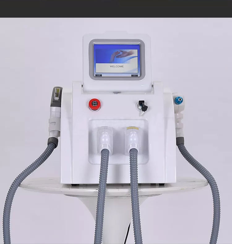 2023 Latest 2 In1Personal Care Appliances E-light+IPL OPT ND YAG Laser Multifunction Beauty Tattoo Hair Removal Machine
