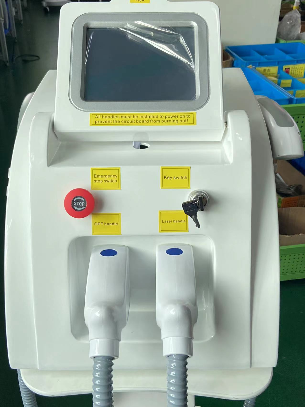 2023 Latest 2 In1Personal Care Appliances E-light+IPL OPT ND YAG Laser Multifunction Beauty Tattoo Hair Removal Machine