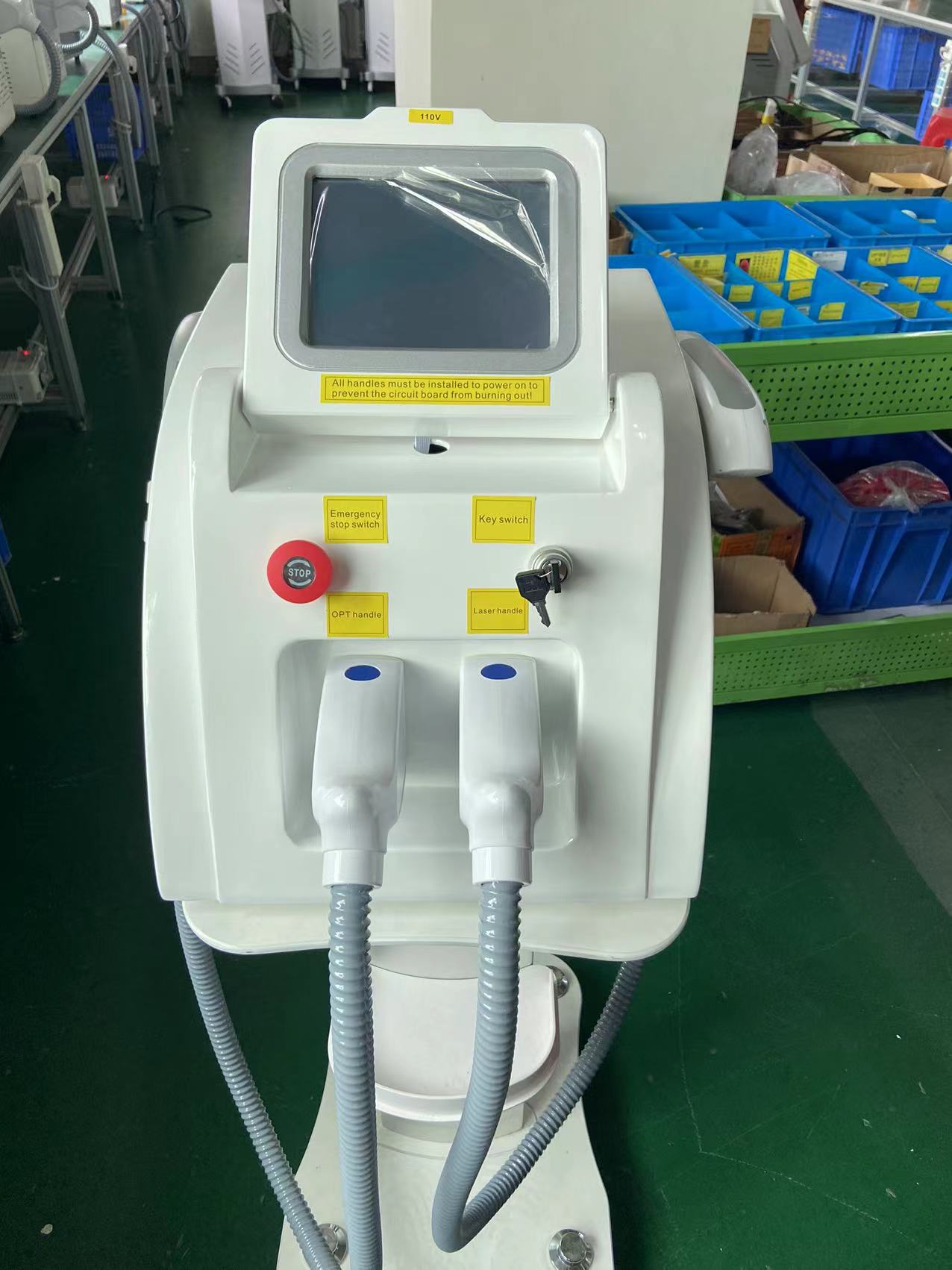 2023 Latest 2 In1Personal Care Appliances E-light+IPL OPT ND YAG Laser Multifunction Beauty Tattoo Hair Removal Machine