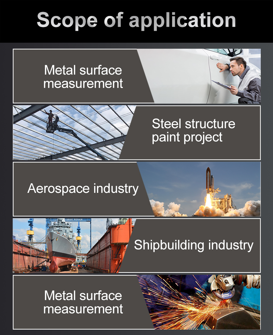 R&D TC100 Coating Thickness Gauge 0.1micron/0-1300 Car Paint Film Thickness Tester Measuring FE/NFE Russian Manual Paint Tool