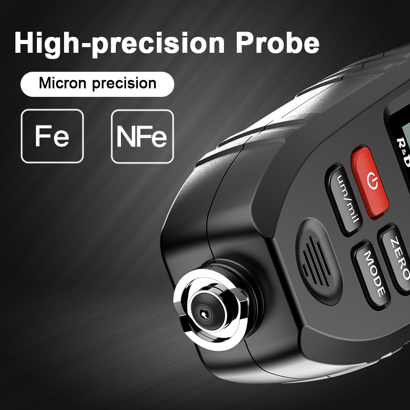 R&D TC100 Coating Thickness Gauge 0.1micron/0-1300 Car Paint Film Thickness Tester Measuring FE/NFE Russian Manual Paint Tool R&D TC100 Coating Thickness Gauge 0.1micron/0-1300 Car Paint Film Thickness Tester Measuring FE/NFE Russian Manual Paint Tool