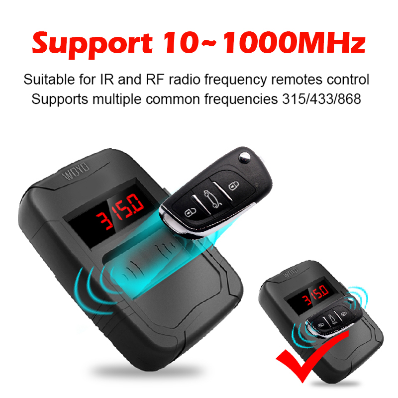 WOYO 10-1000MHZ Remote Control Tester Car Key Diagnostic tools IR FR Frequence Tester Car Key Truck Door Remote, 315 434 868 902 WOYO 10-1000MHZ Remote Control Tester Car Key Diagnostic tools IR FR Frequence Tester Car Key Truck Door Remote, 315 434 868 902