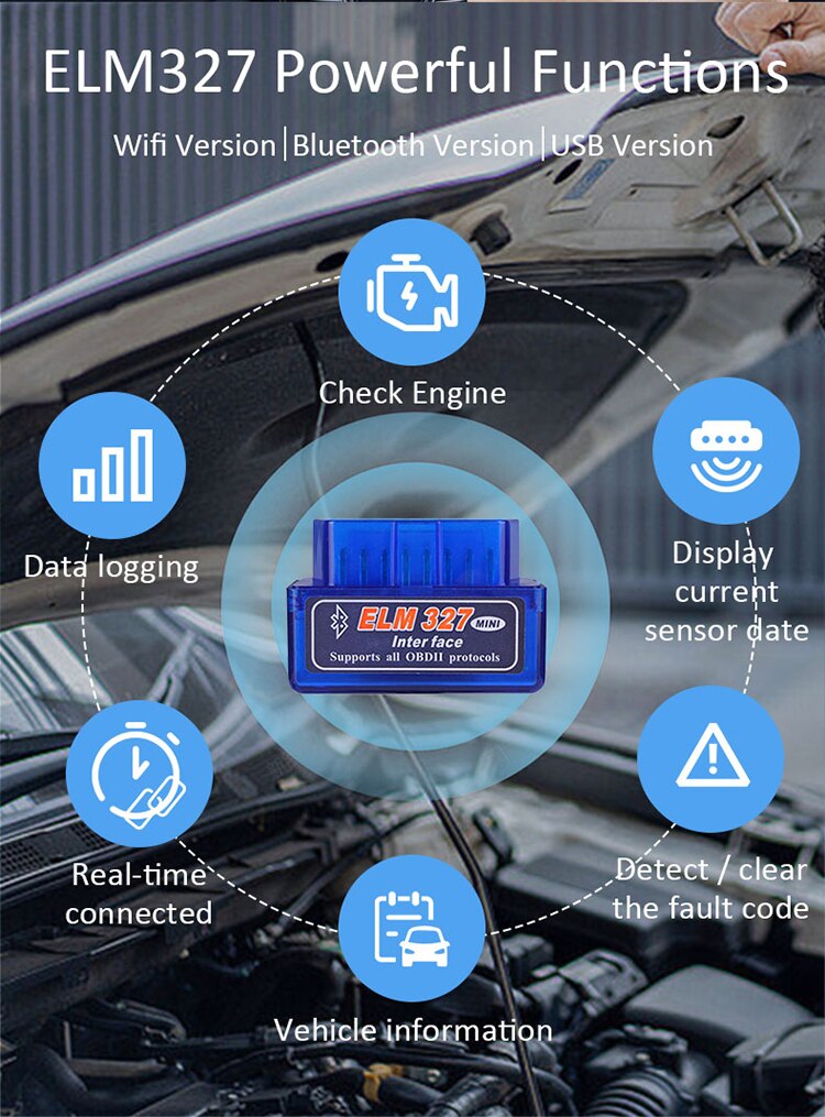 Automotive Fault Detector Universal Vehicle Fuel Consumption Diagnosis And Detection Driving Decoder Obd On Board Box