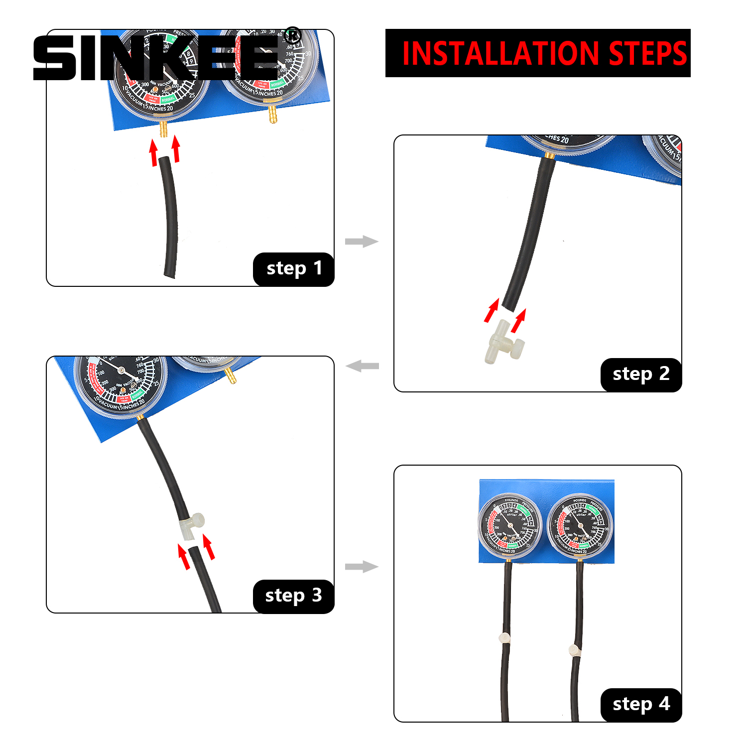 2 Cylinder Motorcycle Carburetor Carb Vacuum Gauge Synchronizer Synch Guage Set Synchronisation Balancing 2 Cylinder Motorcycle Carburetor Carb Vacuum Gauge Synchronizer Synch Guage Set Synchronisation Balancing