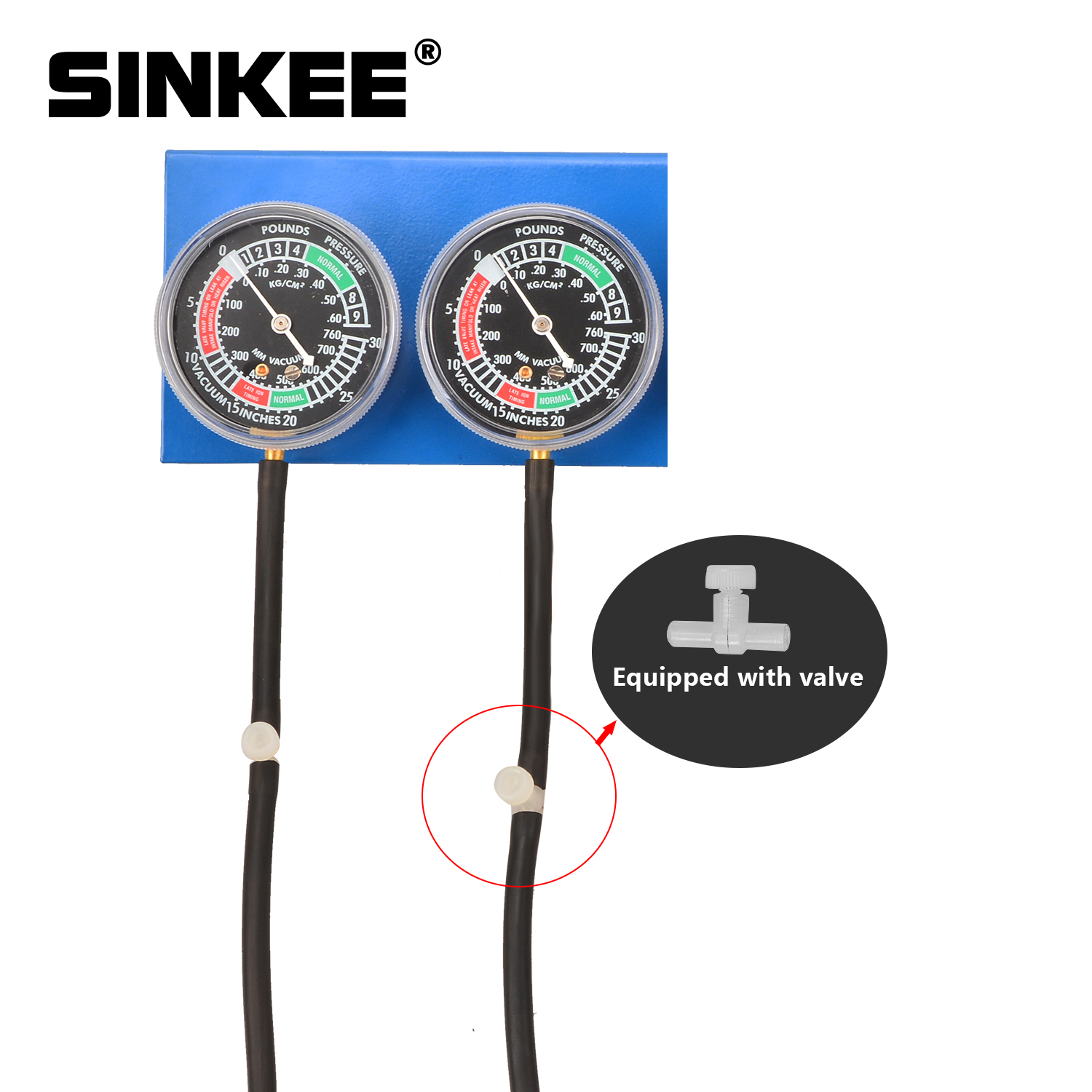 2 Cylinder Motorcycle Carburetor Carb Vacuum Gauge Synchronizer Synch Guage Set Synchronisation Balancing