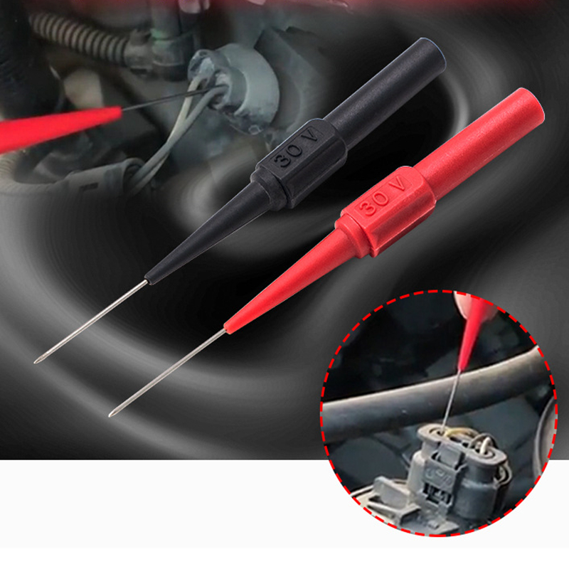 30V Car Tip Probes Diagnostic Tools Auto Multimeter Test Leads Extention Back Piercing Needle Tip Probes Mechanical Tools 30V Car Tip Probes Diagnostic Tools Auto Multimeter Test Leads Extention Back Piercing Needle Tip Probes Mechanical Tools