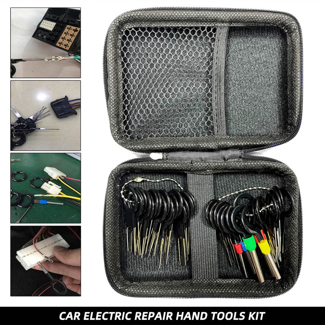 76/100/121/146pcs Auto Repair Key Set Terminal Removal Tool Car Electrical Wire Crimp Connector Pin Needle Extractor Kit Plug