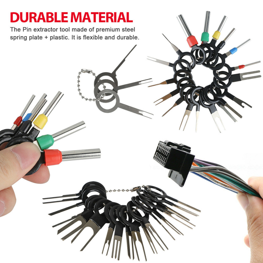 76/100/121/146pcs Auto Repair Key Set Terminal Removal Tool Car Electrical Wire Crimp Connector Pin Needle Extractor Kit Plug 76/100/121/146pcs Auto Repair Key Set Terminal Removal Tool Car Electrical Wire Crimp Connector Pin Needle Extractor Kit Plug