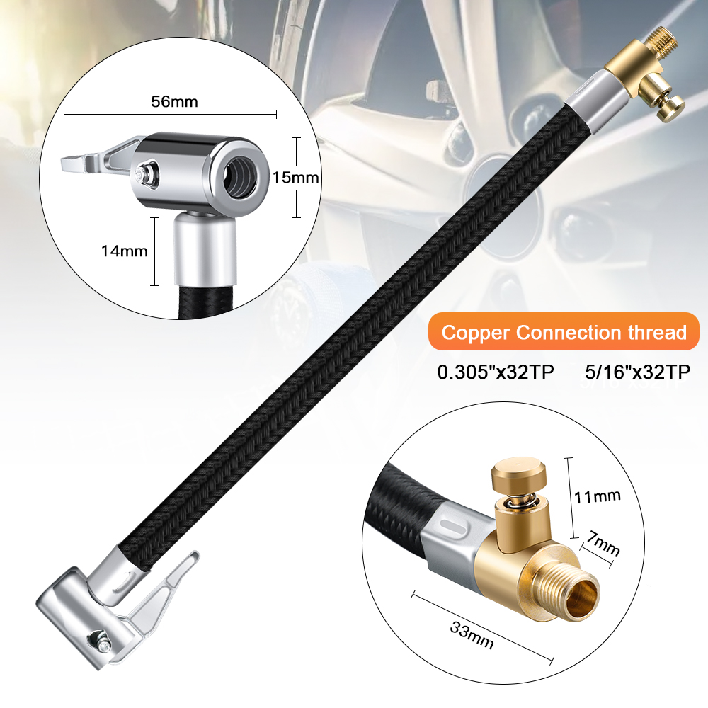 Car Tyre Inflator Hose Air Chuck Deflated Tyre Hand Air Pump Extension Tube Hose Tube Air Pump Adapter Tire Repair Tools Car Tyre Inflator Hose Air Chuck Deflated Tyre Hand Air Pump Extension Tube Hose Tube Air Pump Adapter Tire Repair Tools