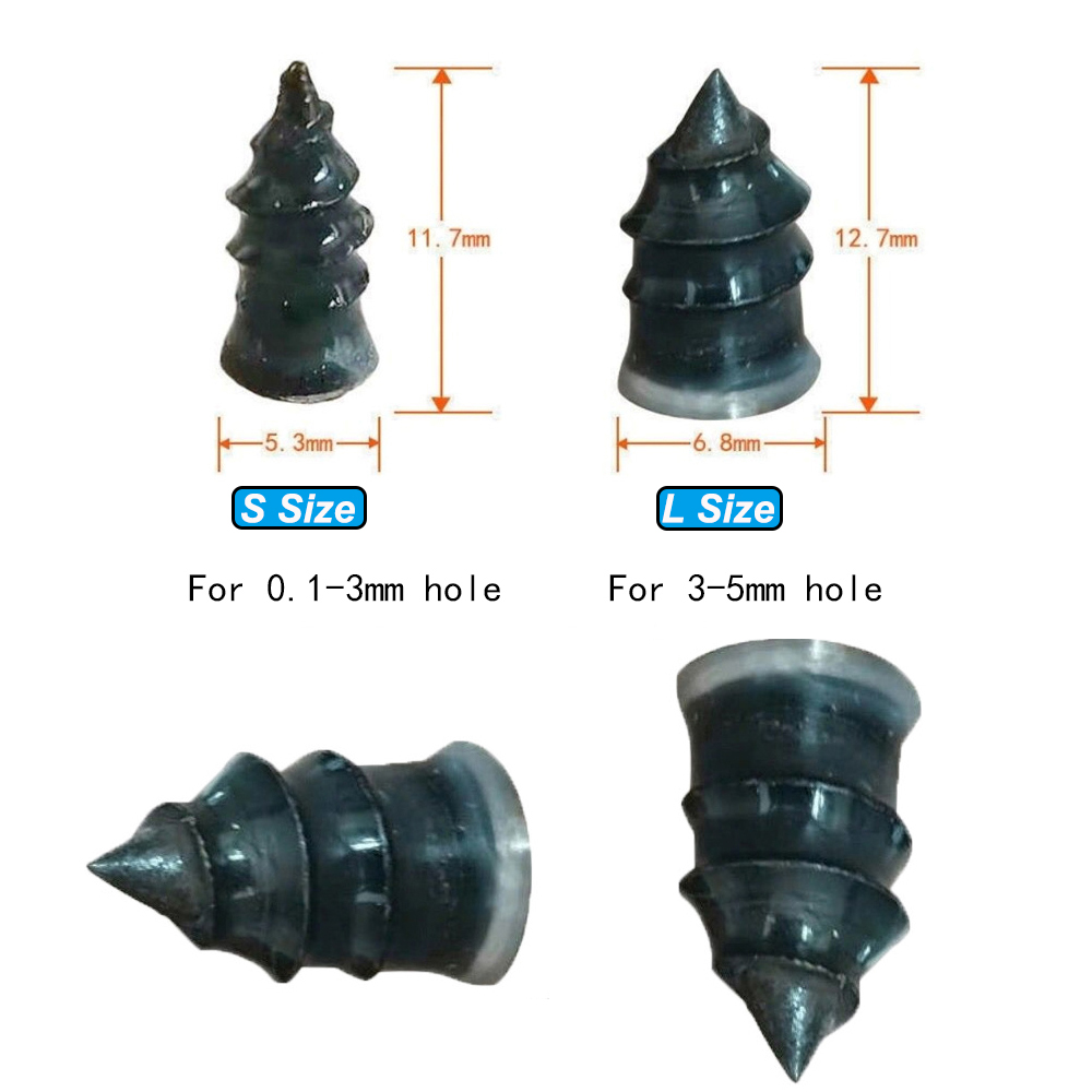 Vacuum Tyre Repair Set Nail Kits for Wheels Car Motorcycle Scooter Rubber Tubeless Tire Repair Tool Glue Free Repair Tire Nail