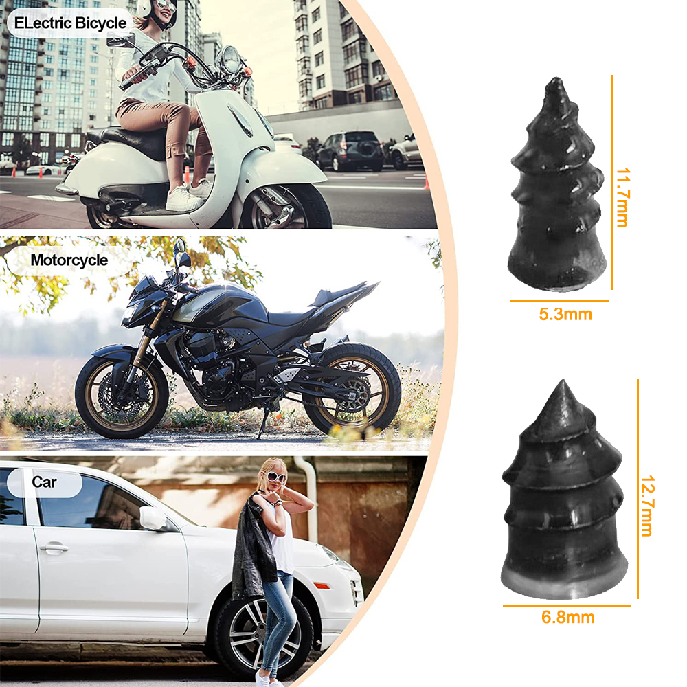 Vacuum Tyre Repair Set Nail Kits for Wheels Car Motorcycle Scooter Rubber Tubeless Tire Repair Tool Glue Free Repair Tire Nail Vacuum Tyre Repair Set Nail Kits for Wheels Car Motorcycle Scooter Rubber Tubeless Tire Repair Tool Glue Free Repair Tire Nail