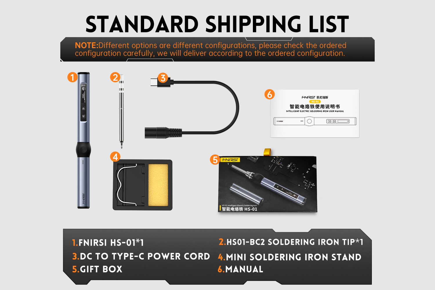 FNIRSI HS-01 Adjustable Temperature Soldering Iron DC 24V 80-420℃ Welding Solder Rework Station PD 65W Portable Repair Tool